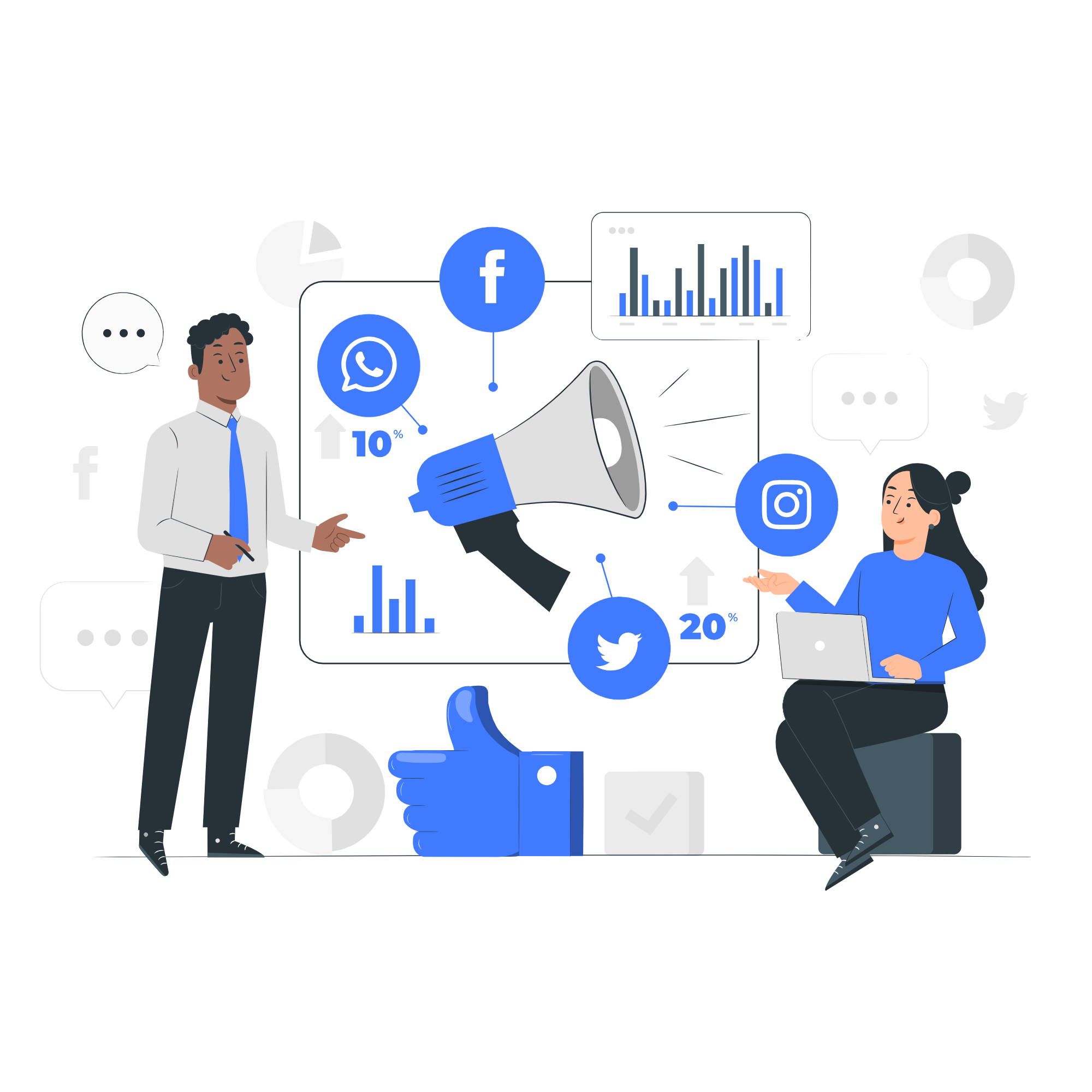 Digital Marketing Illustration